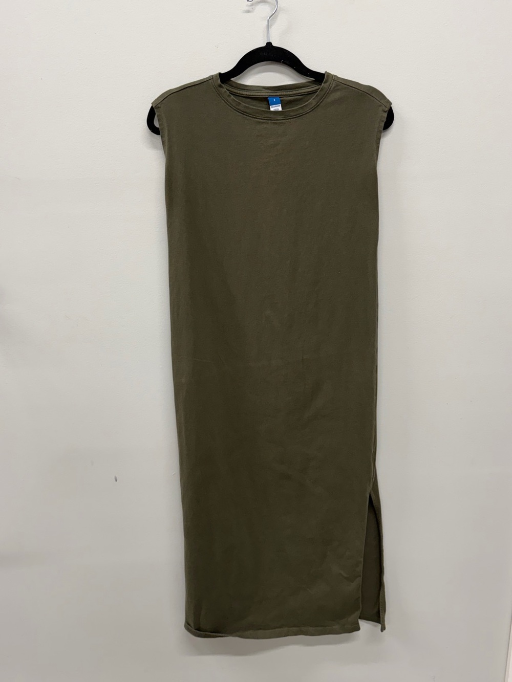 Old Navy Olive Sleeveless Maxi Dress Like New